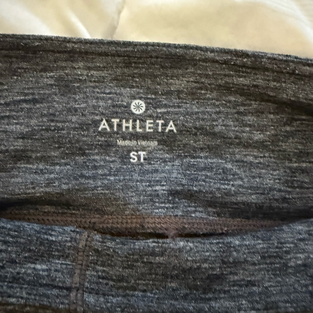 Athleta Charcoal Heather leggings/yoga-Small/Tall - Picture 2 of 2